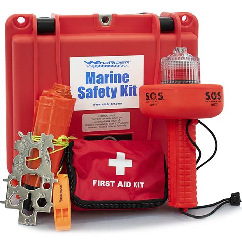 Buy USCG Boating Safety Kit Electronic Flare First Aid Kit