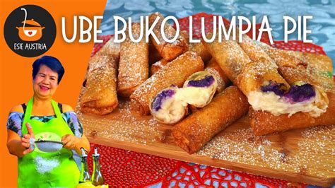 Ube Buko Lumpia Pie Buko Pie In Lumpia Wrapper Buko Turon With Ube