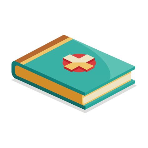 Medical book flat vector illustration on white background 42363805 ...