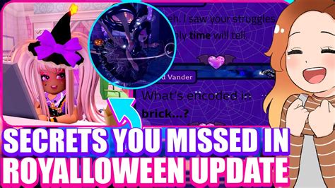 Secrets You Missed In The New Halloween Update Wall Code Hint And More 🏰 Royale High Royalloween