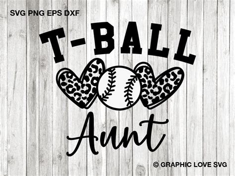 T Ball Aunt Svg Leopard T Ball Aunt Svg Cheetah T Ball Aunt Etsy