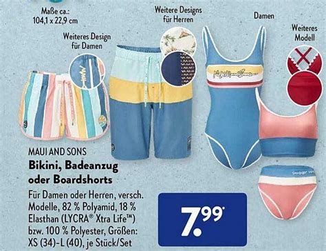 Bikini Badeanzug Oder Boardshorts Angebot bei ALDI SÜD 1Prospekte de