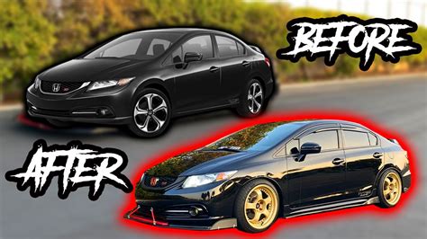 Honda Civic Si 9th Gen Transformation In 15 Minutes Youtube