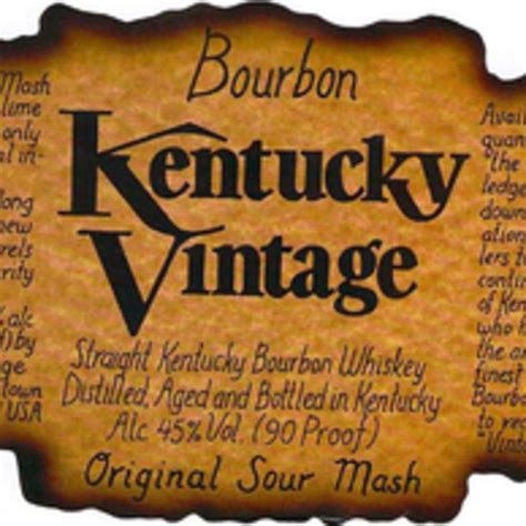 Kentucky Vintage Bourbon 90 Proof 750ml Bin 201 Wine Spirits