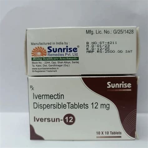 Ivermectin Tablets Mg Mg Mg At Rs Strip Of Tablets In