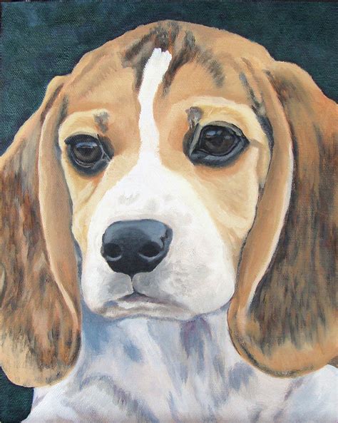 Beagle Puppy Painting By Susan Garriques Pixels