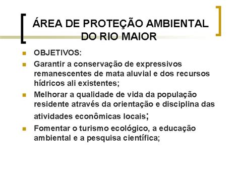 REA DE PROTEO AMBIENTAL DO RIO MAIOR APA