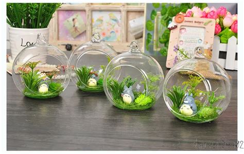 Ball Clear Hanging Glass Globe Shape Glass Planter Bulb Vase Flower Plants Terrarium Glass