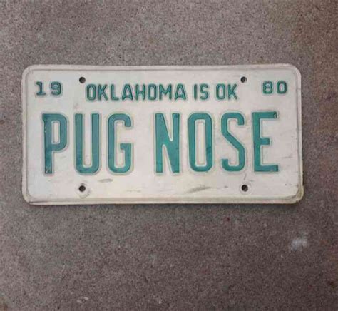 Vintage 1975 OKLAHOMA MOTOR CYCLE Vehicle License Plate