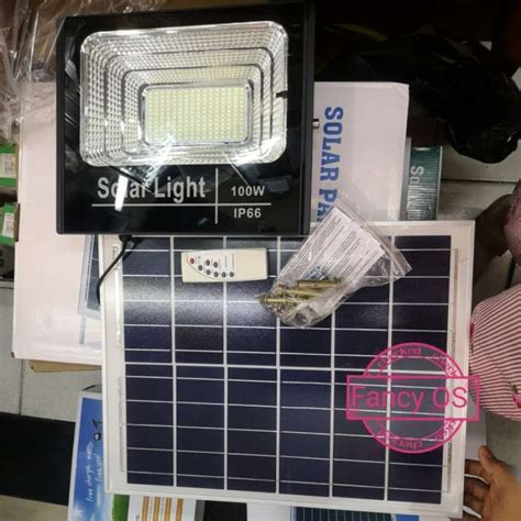 Promo Lampu Sorot Taman Led Tenaga Surya W Solar Panel Watt