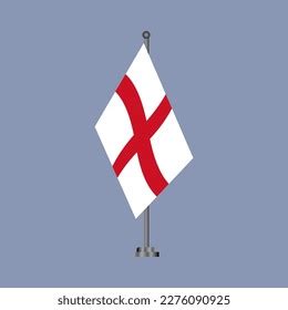 Illustration England Flag Template Stock Vector (Royalty Free ...