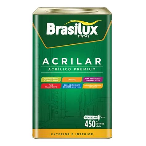 Tinta Acr Lica Verde Caribe Brasilux L Madeiramadeira