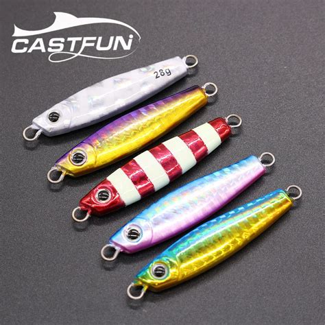 Castfun Pcs Lot Metal Jig Artificial Bait Casting Lure Mix Color Spoon