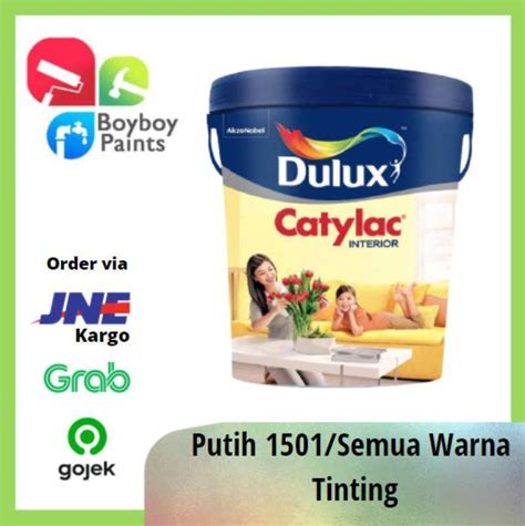 Promo CAT TEMBOK INTERIOR DULUX CATYLAC Putih Bisa Semua Warna Tinting