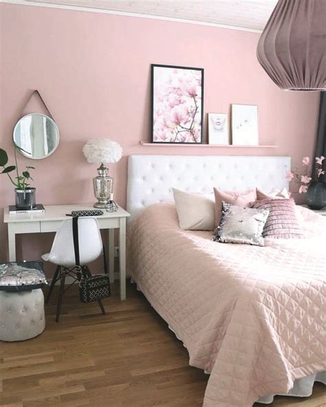 Amazing pink brown bedroom for 2019 Ideias de decoração quarto