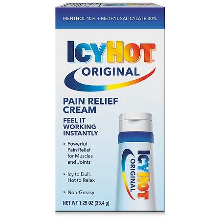 Icy Hot Original Pain Relief Cream For Muscles Joints Walgreens
