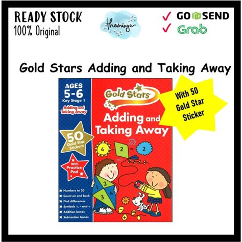 Jual Gold Stars Adding And Taking Away With 50 Stickers With Practice