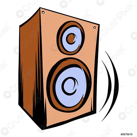 Haut Parleur De Musique Iicon Dessin Anim Vecteur Stock 3875610