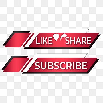 Social Media Button Banner Subscribe Like Share Social Media