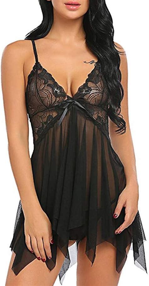 Unterwäsche Damen Sexy Nachtkleid Damen Riemen Nachthemden V Ausschnitt