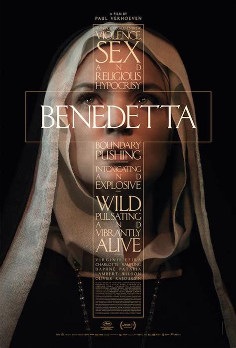 The Official Poster For Benedetta Paul Verhoevens Erotic Lesbian Nun