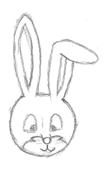 Bunny Face Drawing How To Draw A Rabbit Lets Learn How To Draw