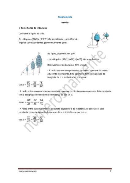 Aula 05 Segmentos Proporcionais Teorema De Tales E Triângulos