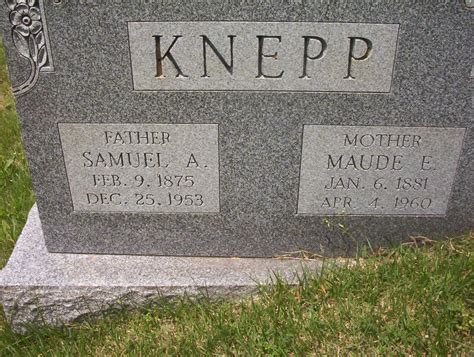 Maude Elizabeth Krick Knepp 1881 1960 Homenaje De Find A Grave