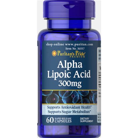 Puritans Pride Alpha Lipoic Acid 300 Mg By 60 Capsules Maxhub Pharmacy