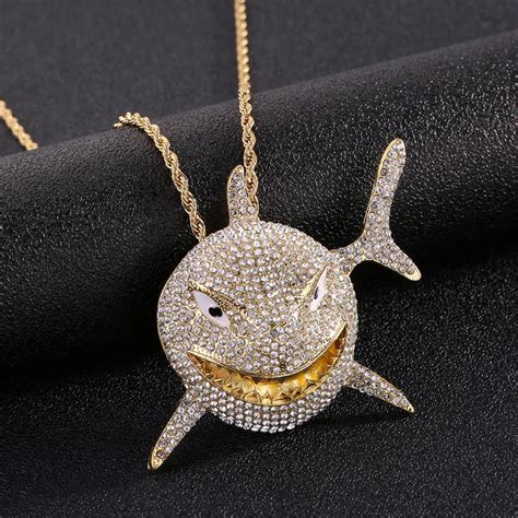 Big Size Shark Pendant Necklace For Men Gofaer Finds Store