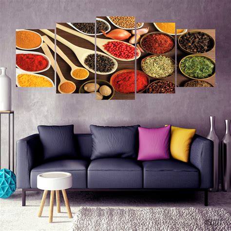 Quadro Decorativo Condimentos Temperos Cozinha Sala Mosaico No Elo