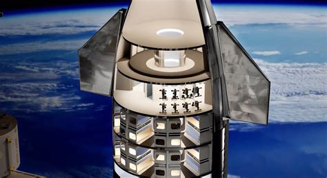 SpaceX Starship interior concept for 64 passengers | human Mars