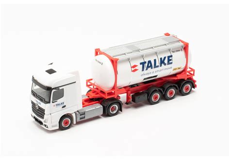 Herpa Mercedes Benz Actros Bigspace 18 Swapcontainer Sattelzug Talke