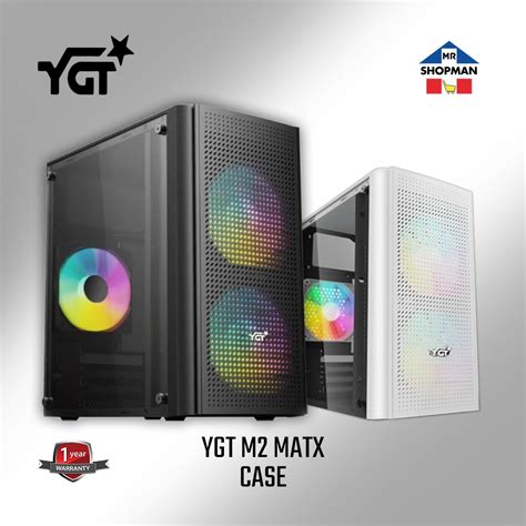 YGT M2 Black White MATX Desktop Computer PC Case Shopee Philippines