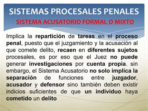 Sistemas Procesales Penales Ppt