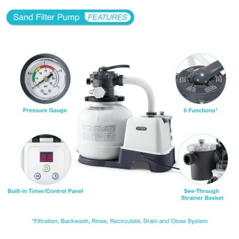 Intex 2 650 Gph 16 Krystal Clear Saltwater System And Sand Filter Pump 1 Piece Kroger