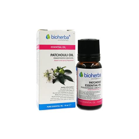 Patchouli, pure essential oil, Bioherba, 10 ml