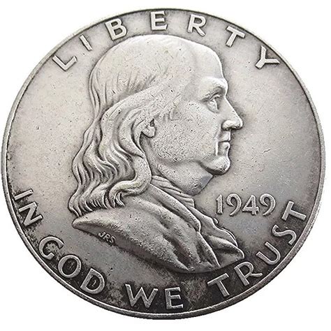 1949 P FRANKLIN HALF Dollar Tribute Reproduction Restrike Etsy