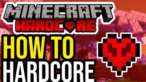 How To Play Hardcore Mode In Minecraft Bedrock Java Youtube