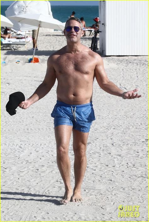 Andy Cohen Shows Off His Buff Bod Shirtless On The Beach In Miami