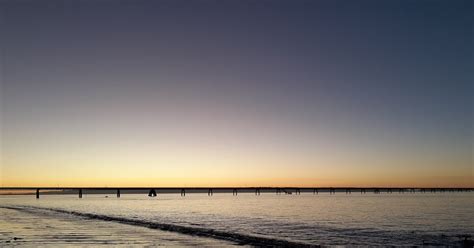 Parajes Del Biobio Atardecer Desde Playa De Penco