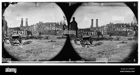 Richmond Virginia Ruins Of Arsenal Pratts Castle In Distance