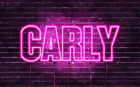 4k Free Download Carly With Names Female Names Carly Name Purple