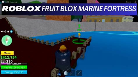 Exploring The Marine Fortress In Roblox Fruit Blox Youtube