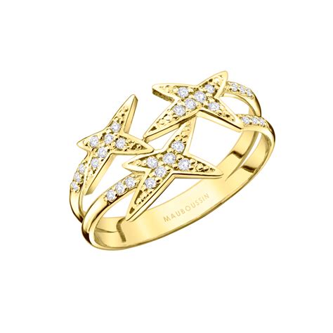 Bague Star For Ever N°16 Or Jaune Et Diamants Bague Mauboussin Or