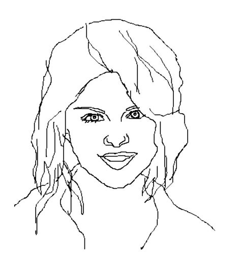 Coloriage Selena Gomez C L Brit S Dessin Colorier