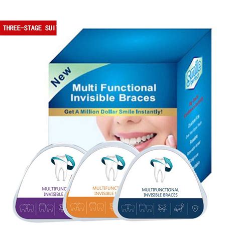 3 Stages Dental Tooth Orthodontic Appliance Trainer Dental Braces Smile