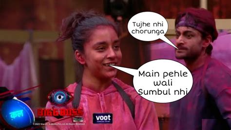 Bigg Boss Raja Rani Task Mein Sumbul Se Darr Gaye Shalin Fahmaan