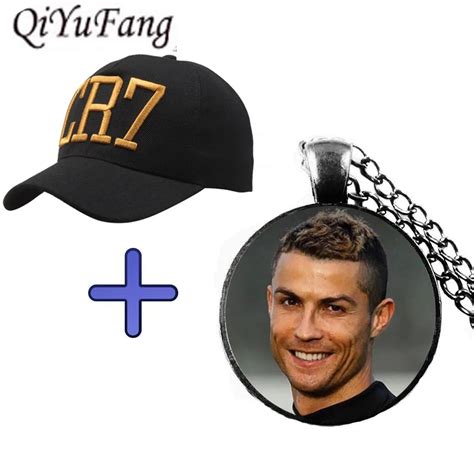 QiYuFang New 2018 Cristiano Ronaldo CR7 Necklace Pendant Jewelry Glass ...