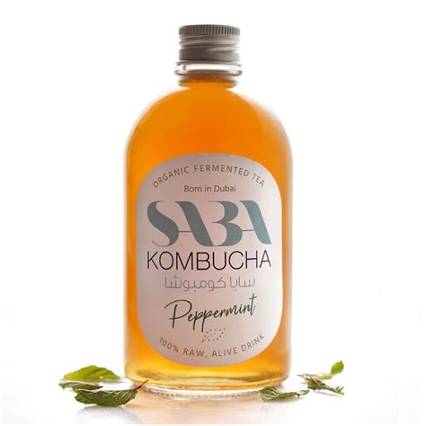 Organic Kombucha Peppermint 275ml Lets Organic